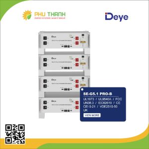 Pin lưu trữ Lithium  DEYE 5,12kWh – SE-G5.1 PRO-B – Hiệu suất cao, bền bỉ