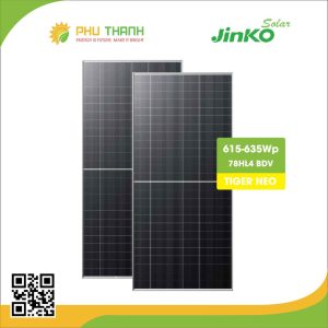 Pin mặt trời JINKO Solar 615-635Wp 78HL4-BDV, dòng N-TYPE
