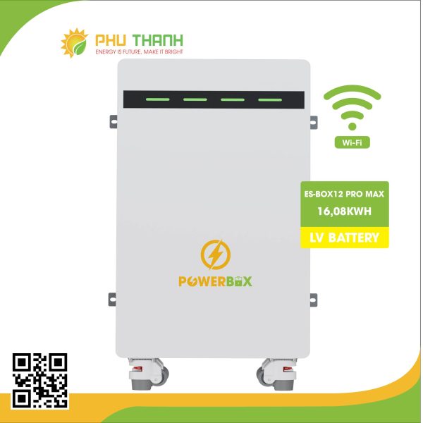 Pin lưu trữ Lithium POWERBOX 16,08kWh, model ES-BOX12 PRO MAX