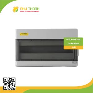 Tủ điện 18 Module, 01 dãy - PTECO-DB18M