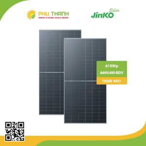 Pin mặt trời JINKO SOLAR, N-TYPE TOPCon, PERC MONO 615Wp, (tiêu chuẩn ISO, IEC, UL, TUV …)