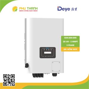 Biến tần hòa lưới bám tải DEYE 3 pha, 20 kW, 2 MMPT, model SUN-20K-G05