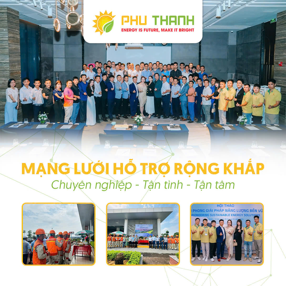 Đội ngũ nhân sự tận tâm, chuyên nghiệp của Phú Thành Eco.