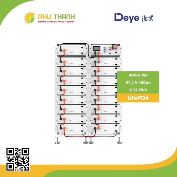 Pin lưu trữ  áp cao Deye BOS-G Pro 51.2V 100Ah