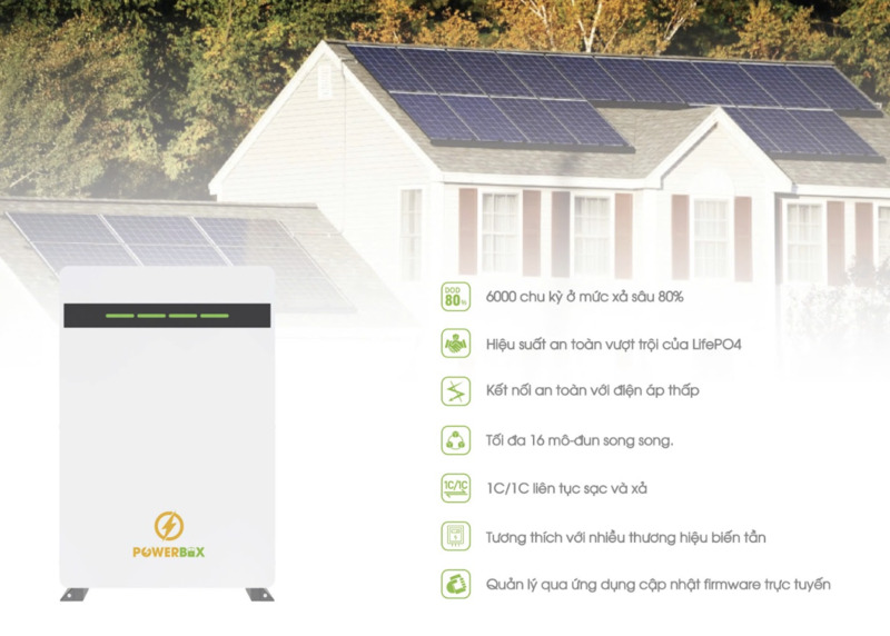 Công dụng của pin lithium POWERBOX IP65