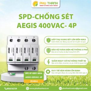 Thiết bị chống sét cho điện mặt trời có thực sự cần thiết? Giải pháp an toàn với AEGIS