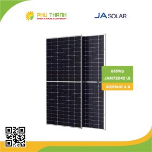 Tấm Pin JA Solar, N-type 2 MẶT KÍNH 635Wp