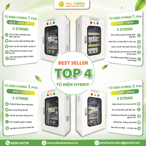 TOP 4 tủ điện hybrid bán chạy nhất 2026 – Giải pháp tối ưu cho hệ thống điện mặt trời