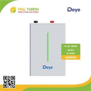 Pin lưu trữ Lithium DEYE 5.12kWh, model SE-F5-E