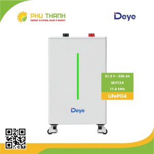 Pin lưu trữ Lithium DEYE 11.8kWh, model SE-F12-E