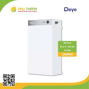 Pin lưu trữ Lithium DEYE 16kWh, model SE-F16-A