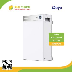 Pin lưu trữ Lithium DEYE 5,12kWh, model SE-F5-A